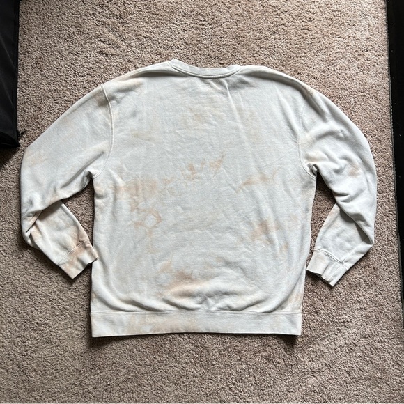 Hot Box Cream and Pink Tie-Dye Graphic Sweatshirt Size 2XL - Picture 2 of 6